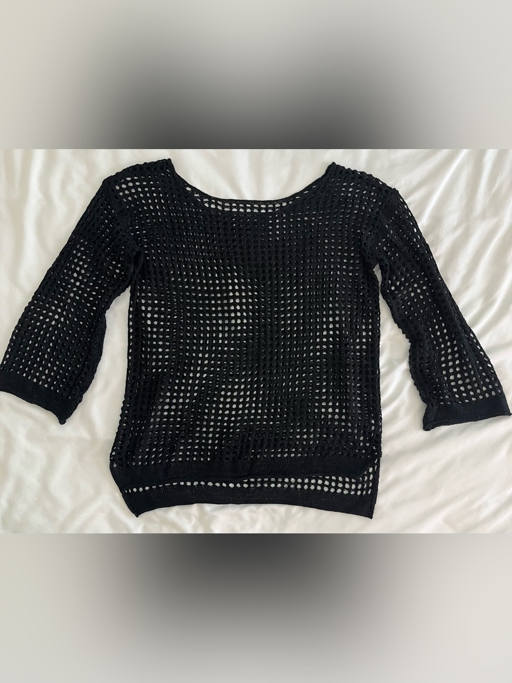 Black Crochet Women’s Top
